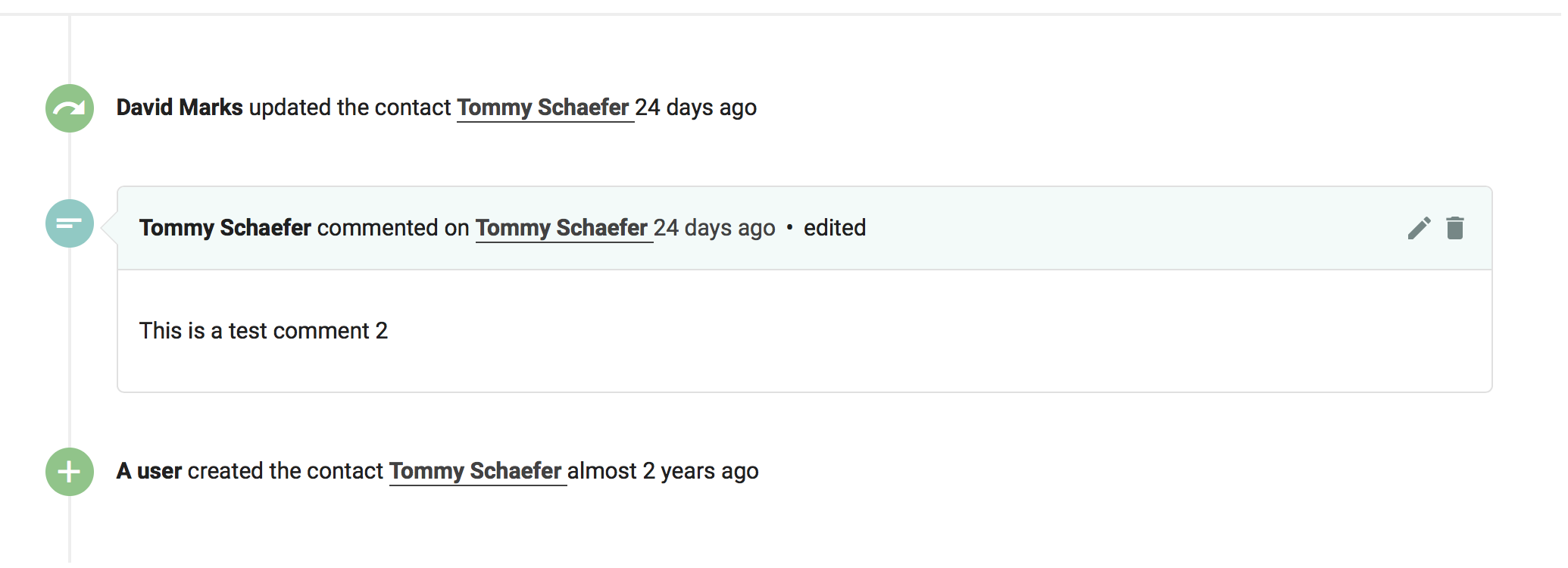 Comments on Callback One